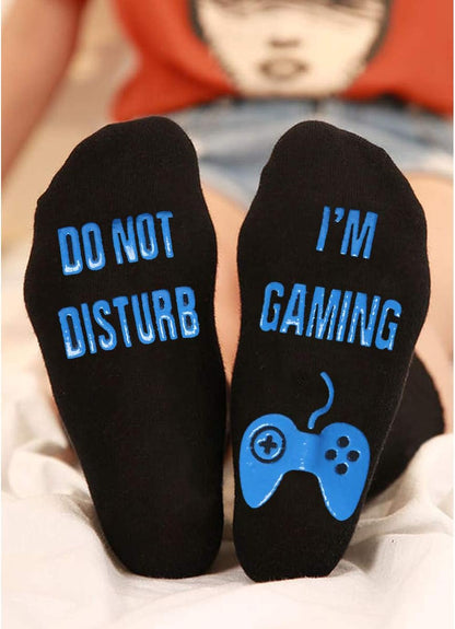 Do Not Disturb Funny Gaming Socks Christmas Gift Stocking Stuffers for Teenage Boys Kids Men Women