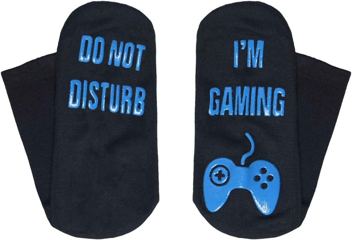 Do Not Disturb Funny Gaming Socks Christmas Gift Stocking Stuffers for Teenage Boys Kids Men Women